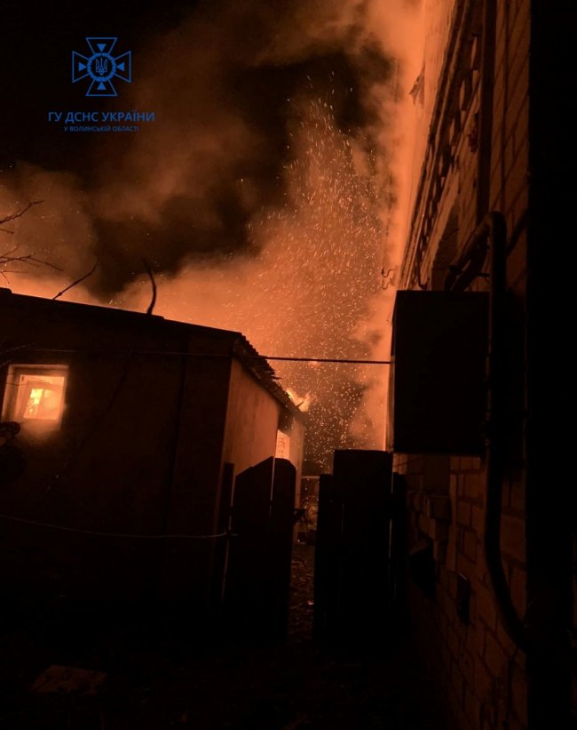 На Волині горіла літня кухня