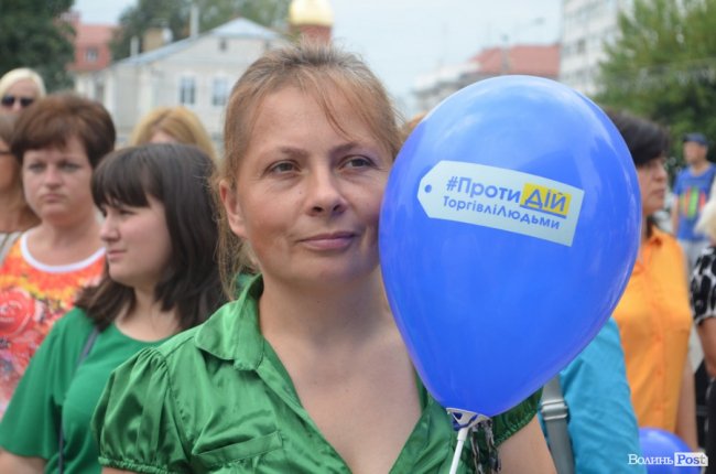 «Ні» сучасному рабству: у Луцьку – акція проти торгівлі людьми. ФОТО