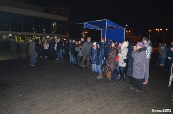 У Луцьку знову запанувала атмосфера Євромайдану. ФОТО