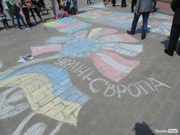 Центр Луцька розмалювали по-європейськи. ФОТО