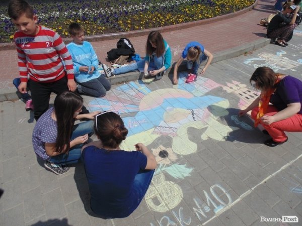 Центр Луцька розмалювали по-європейськи. ФОТО