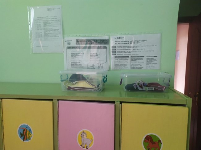 Маркування масок за кольорами та одноразові рушники: як в умовах карантину працює дитсадок поблизу Луцька
