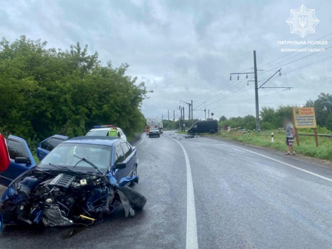 На Волині п'яний водій вчинив ДТП: розтрощені автомобілі. ФОТО