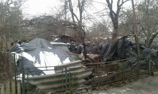 Лучанин завалив мотлохом двір. ФОТО