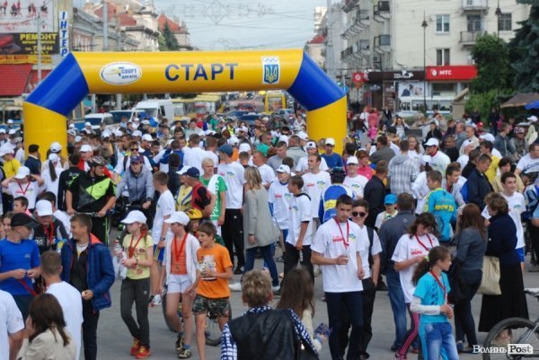 «Велоатлетичний» пробіг Луцьком. ФОТО