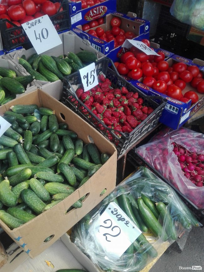 Від і до: скільки коштує перша полуниця на ринку Луцька. ФОТО