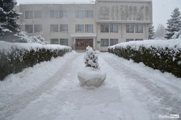 Снігопад у Луцьку. ФОТО