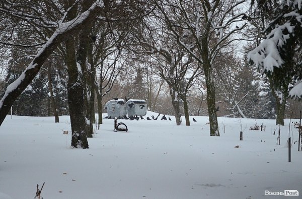 Луцьк замітає снігом. ФОТО