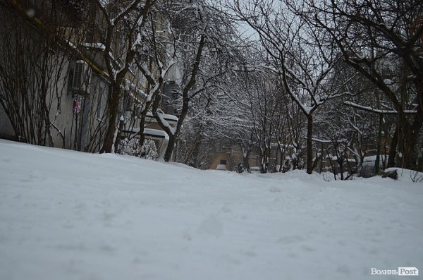 Луцьк замітає снігом. ФОТО