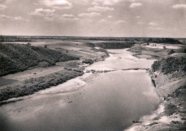 Панорамний вигляд із Губківського замку, Рівненщина, поч. ХХ ст.