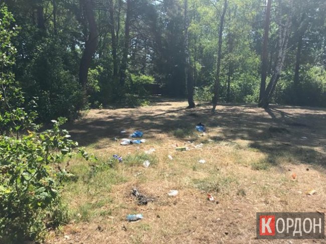 Поблизу волинського озера – засмічена прибережна територія. ФОТО