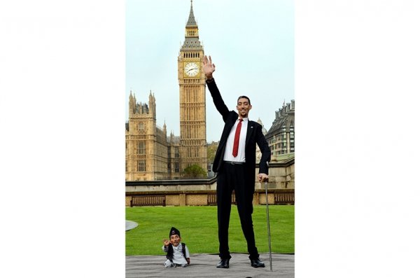 Зустрілися найвища і найнижча людина у світі. ФОТО