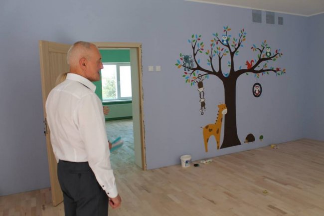 У селищі на Волині закінчують будівництво нового садочка. ФОТО