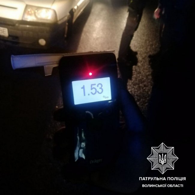 Перевищення норми у 7 разів: патрульні в Ковелі спіймали п'яного водія
