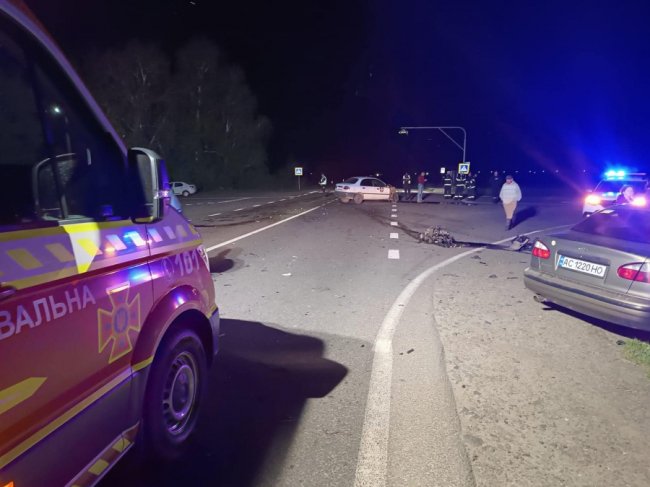 На Волині зіткнулися два автомобілі