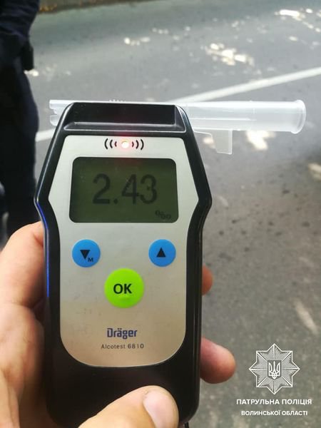 У Луцьку затримали п'яного водія