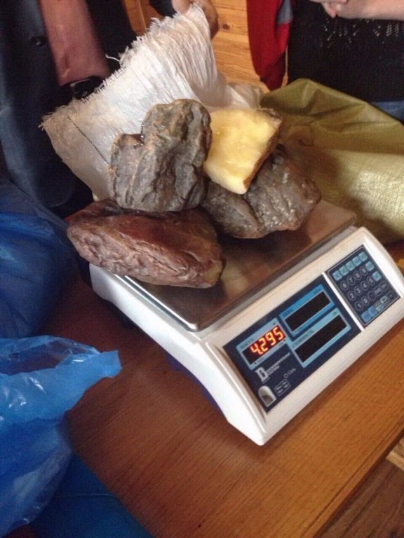 У сусідній області СБУ вилучила сто п’ятнадцять кілограмів бурштину. ФОТО. ВІДЕО