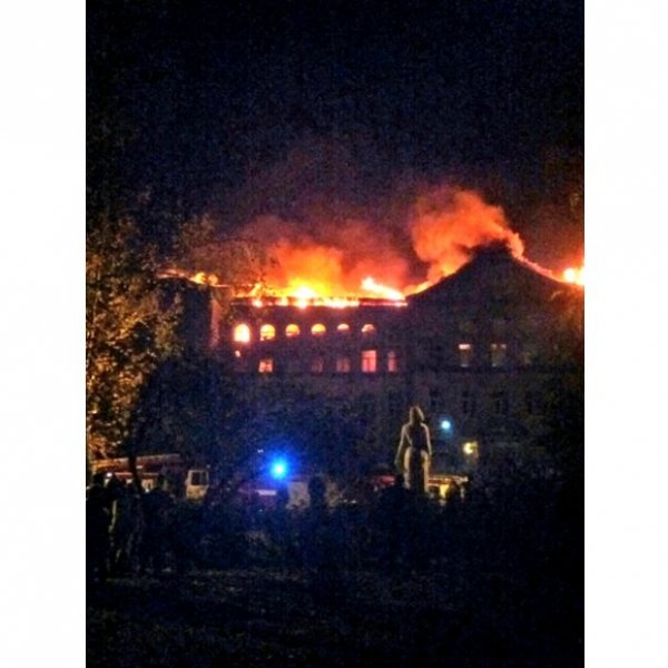 Пожежа в Аграрному університеті. ФОТО. ВІДЕО