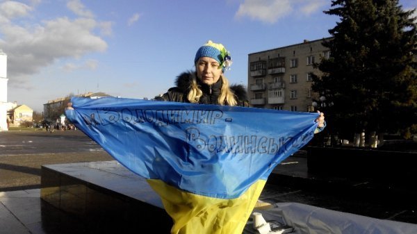 Організаторка «Великої української ходи» зупинилась у Володимирі-Волинському. ФОТО