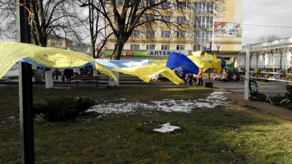 Організаторка «Великої української ходи» зупинилась у Володимирі-Волинському. ФОТО