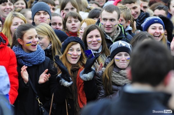 Студентський Євромітинг у Луцьку. ФОТО