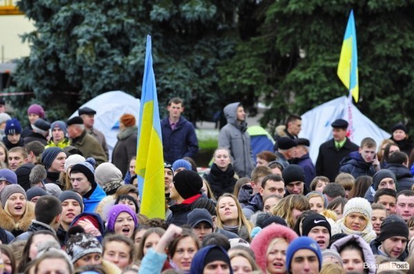 Студентський Євромітинг у Луцьку. ФОТО