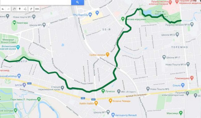 Через усе місто: у Луцьку вздовж Сапалаївки хочуть зробити велодоріжку 