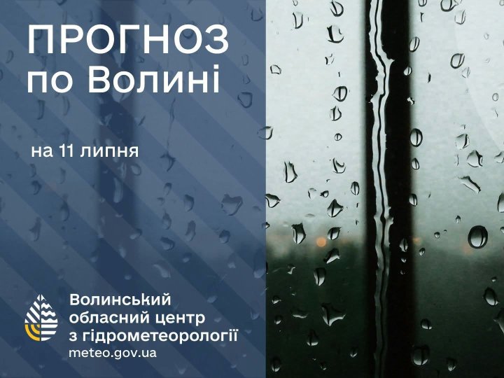 Яка буде погода в Луцьку та на Волині у суботу, 11 липня