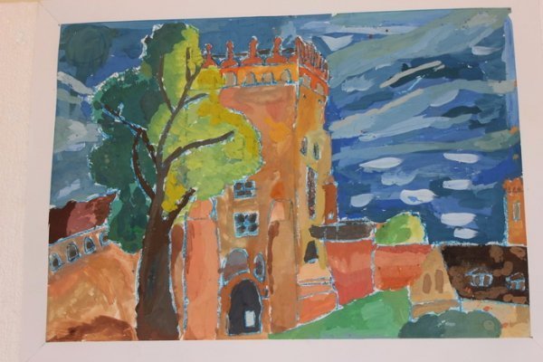 Юні художники показали на картинах неповторну красу Луцька. ФОТО