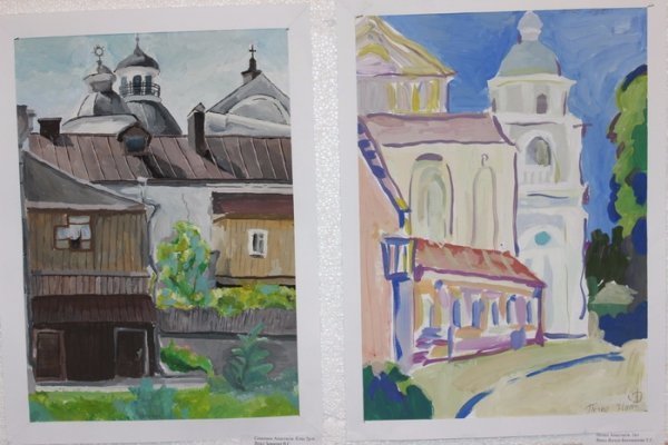 Юні художники показали на картинах неповторну красу Луцька. ФОТО