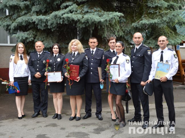 Волинських поліцейських привітали зі святом і вручили  подяки й відзнаки. ФОТО