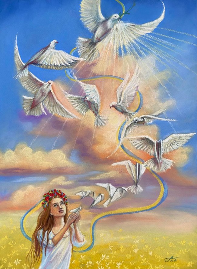 Мистецький фронт: як дві Анни з Волині «підірвали» соцмережі портретами Зеленського, Арестовича і Джонсона