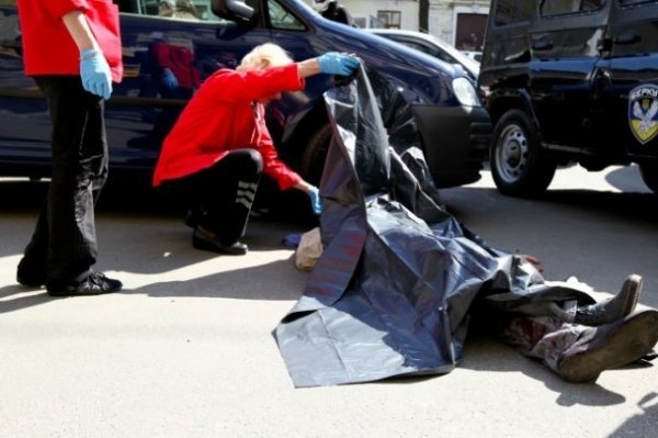 У центрі Києва застрелили чоловіка. ФОТО