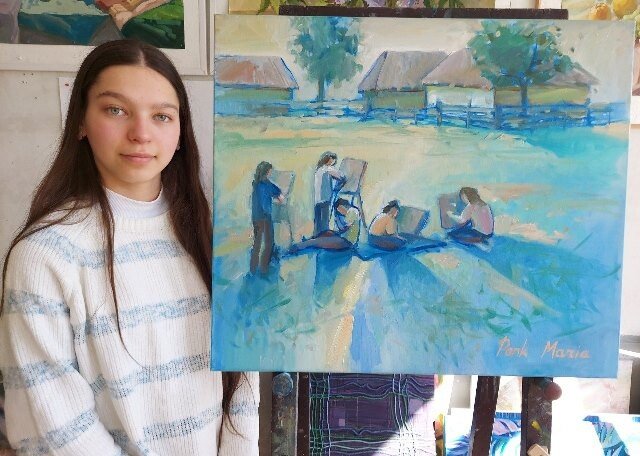 Роботи учнів Луцької художньої школи представлені на благодійній виставці у Лондоні. ФОТО