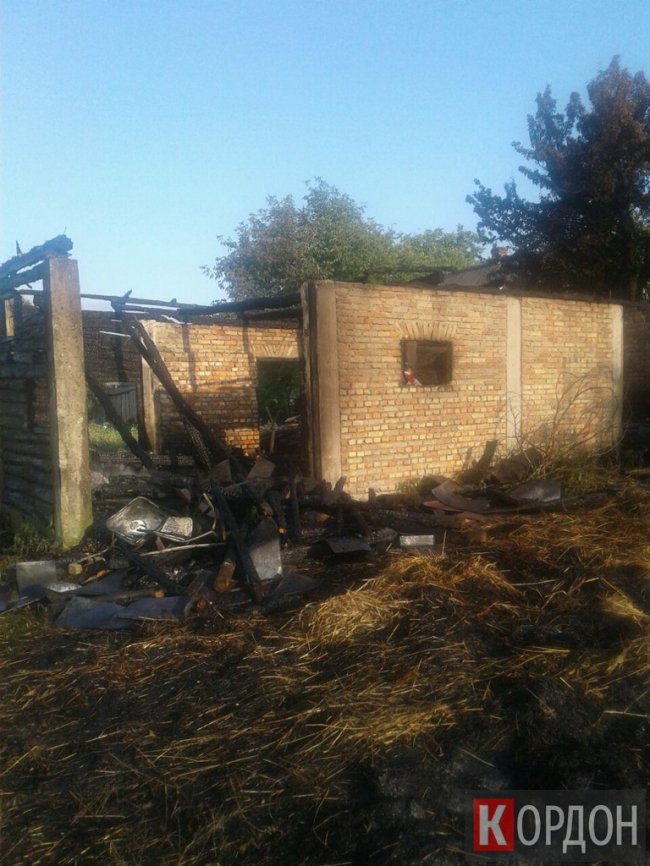 У селі на Волині горіла господарча споруда. ФОТО