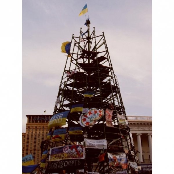 «Йолка» на Євромайдані стала зіркою інтернету. ФОТО