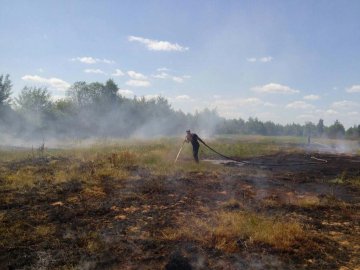 На Волині від вогню рятували торфове поле