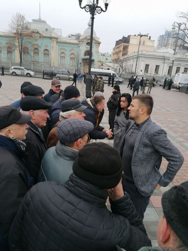 Протести під стінами Верховної Ради: волинські шахтарі долучилися до мітингу. ФОТО