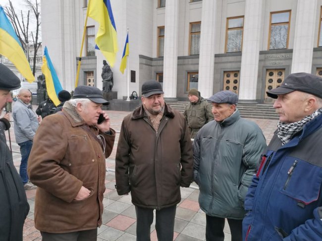 Протести під стінами Верховної Ради: волинські шахтарі долучилися до мітингу. ФОТО