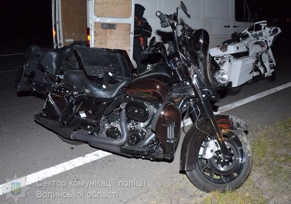 Американець на «Харлеї» злетів у кювет на Волині: подробиці аварії