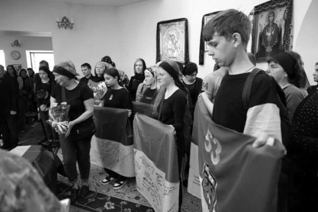 Лучани провели в останню путь Героя Володимира Бессонова