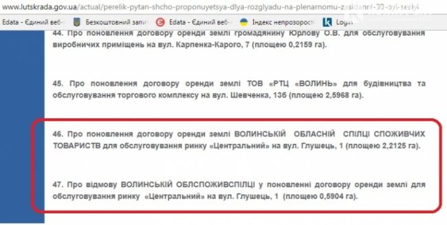 Центральний ринок у Луцьку можуть «урізати»