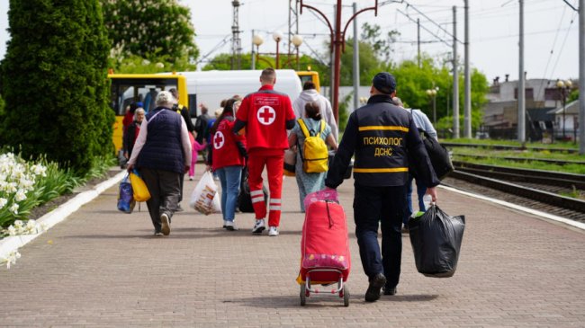 На Волинь прибув черговий евакуаційний потяг з Донеччини. ФОТО