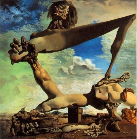 Сальвадор Далі, Іспанія. Наслідки врожаю псилоцибінових грибів в Мексиці, 1936