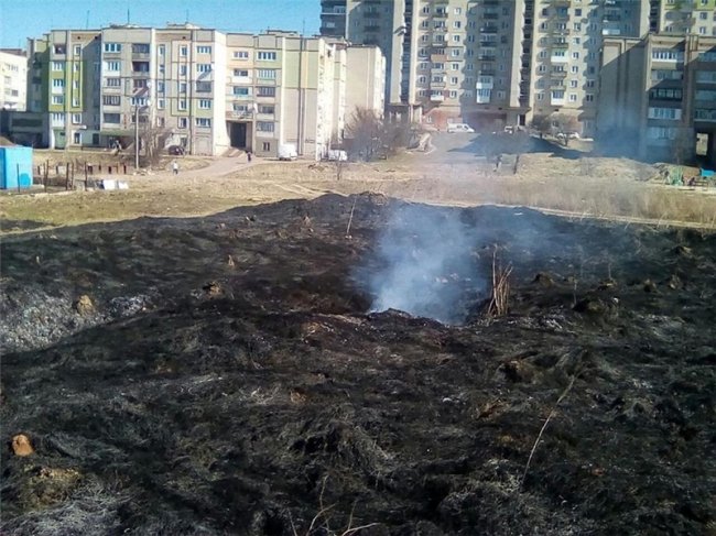 У Нововолинську невідомі влаштували пожежу біля трансформаторної будки. ФОТО