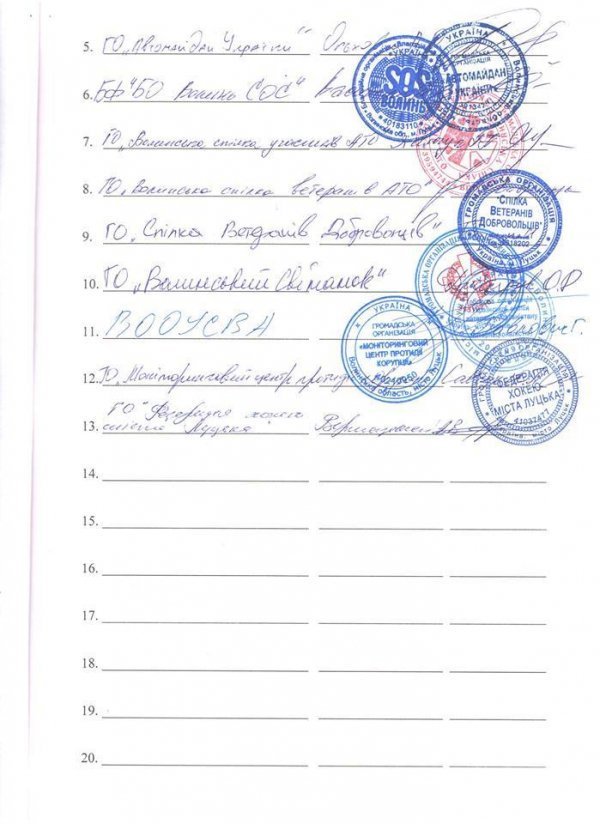 На Волині вимагають не чіпати учасників економічної блокади Донбасу