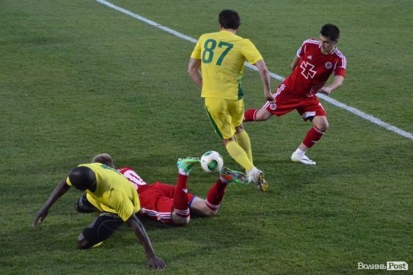 «Волинь» проти «Анжі». ФОТО. ВІДЕО