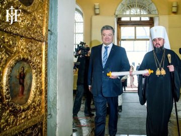 У річницю отримання Томосу голова ПЦУ Епіфаній подякував Порошенку