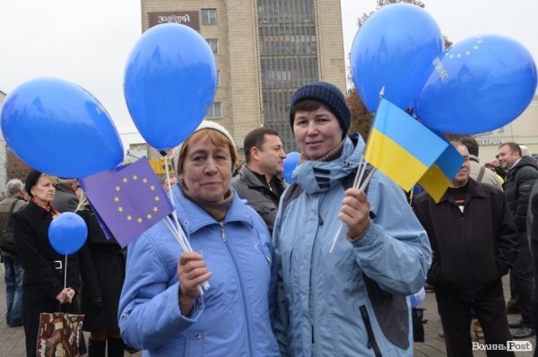У Луцьку відбувся Євромітинг. ФОТО