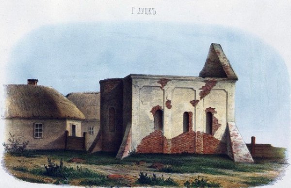 Руїни Дмитрівської церкви на вулиці Кафедральній у Луцьку